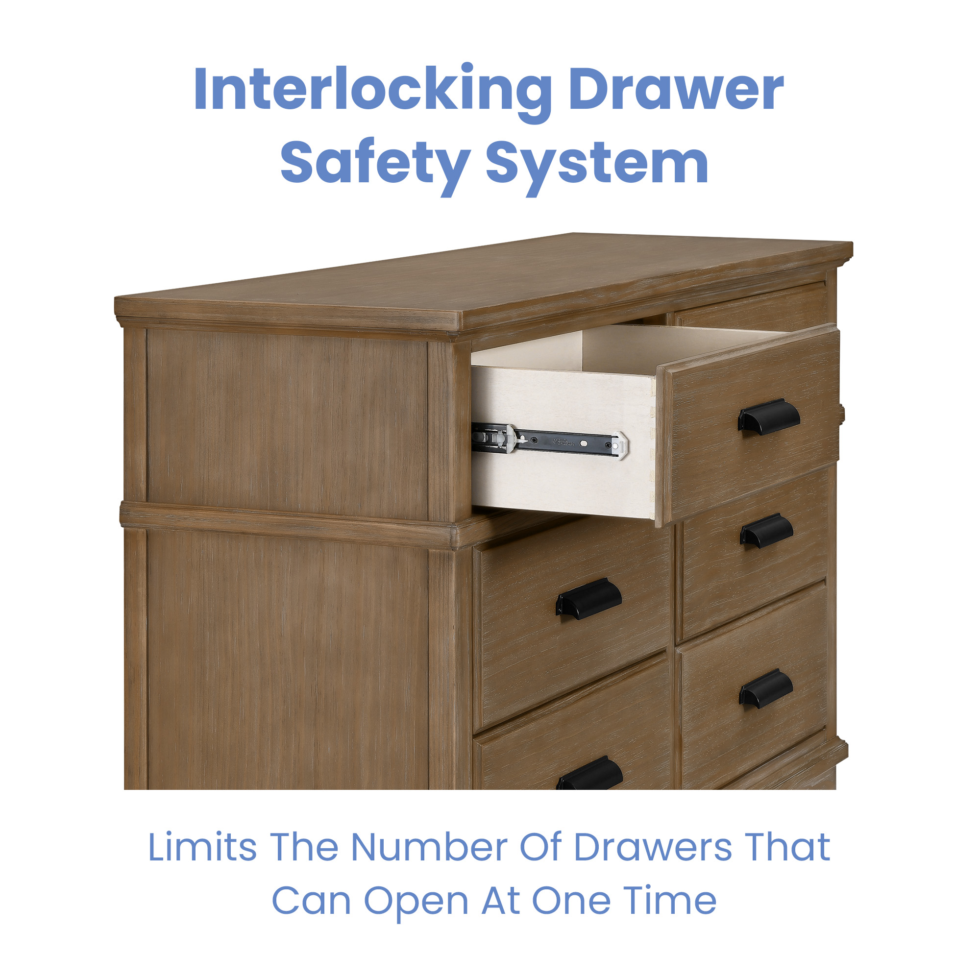 Asher 6 Drawer Dresser with Changing Top - Delta Children